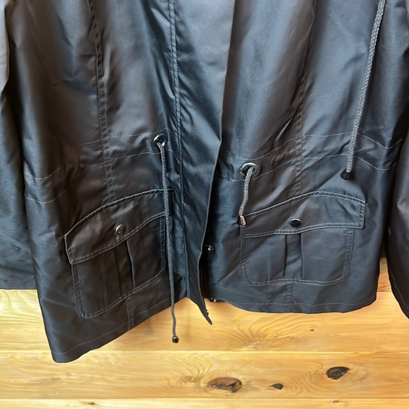 Style&Co. Black Women's‎ Jacket Pocket Zip Button Md  Lightweight Spring Summer - Picture 6 of 8